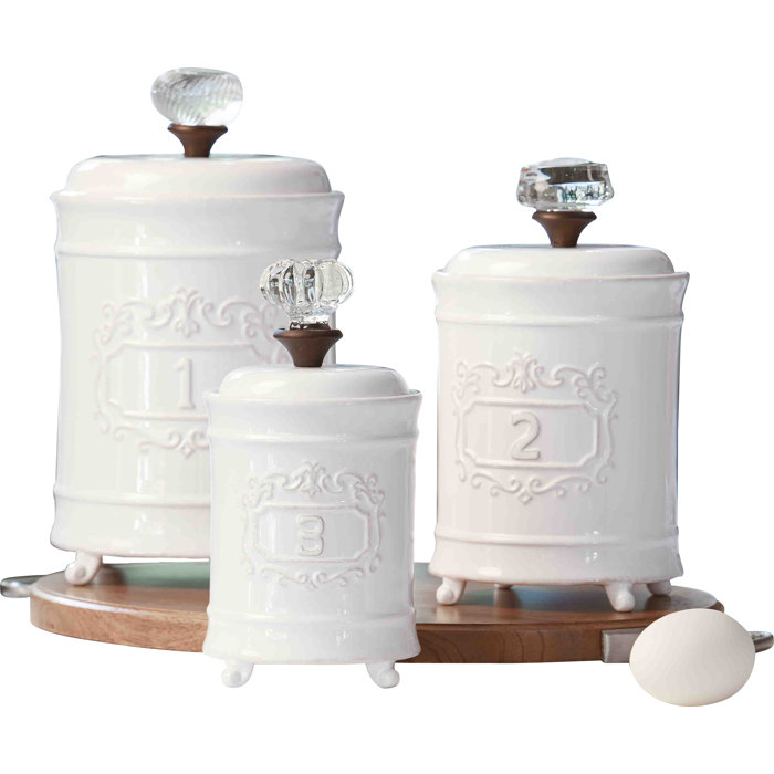Mud Pie™ Circa 3 Piece Kitchen Canister Set & Reviews Wayfair